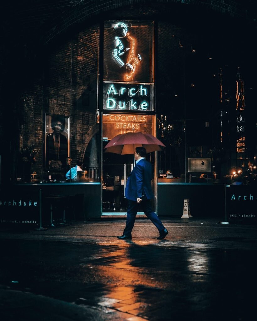 street, raining, night, evening, urban, man, city, rain, road, cinematic, cityscape, london, nature, black wallpaper, black